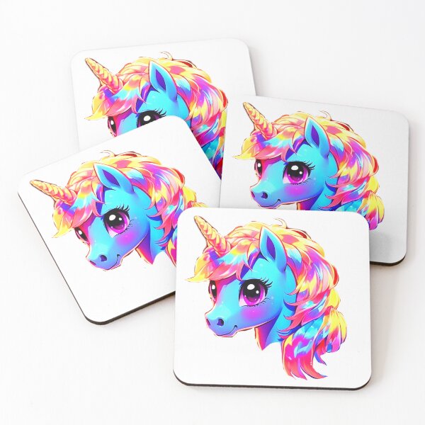 Item preview, Rainbow unicorn horse face  designed and sold by LevCreates.