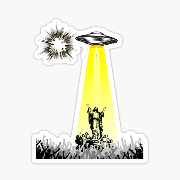 Item preview, Jesus as an alien designed and sold by Brooklyn Hearty.