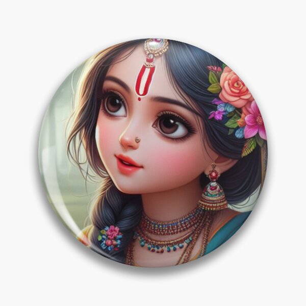 Item preview, Shrimati Radha sitting in Vrindavan forest Vrinda Arts designed and sold by VrindaArts.