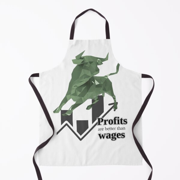 Item preview, Profits And Wages Trading Bull With Chart Behind designed and sold by SrSCreative.