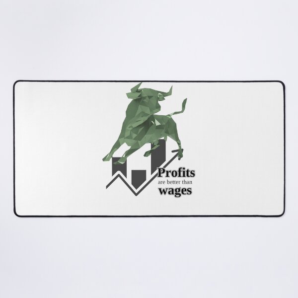 Item preview, Profits And Wages Trading Bull With Chart Behind designed and sold by SrSCreative.