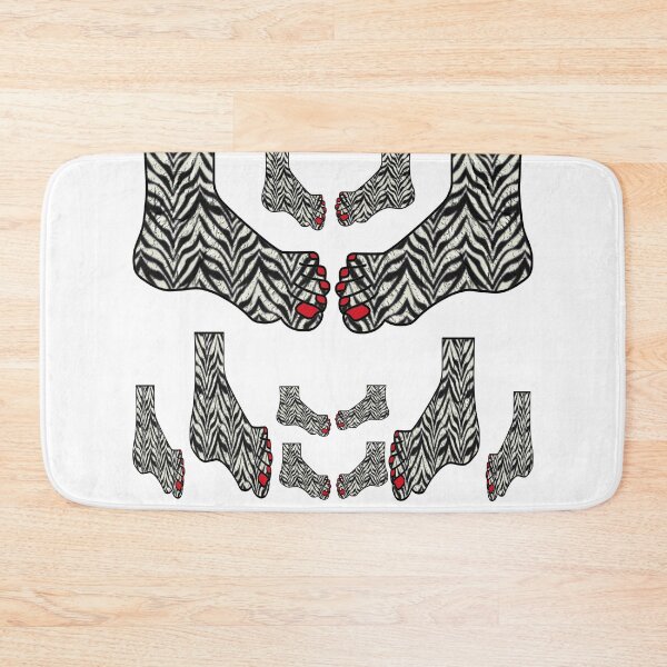 Item preview, Black and White Zebra Feet designed and sold by kristalcurt.