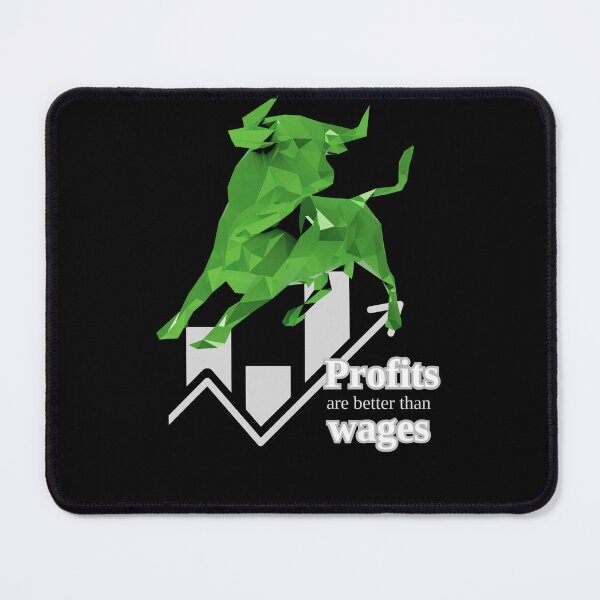 Item preview, Profits and Wages Trading Bull And White Chart designed and sold by SrSCreative.