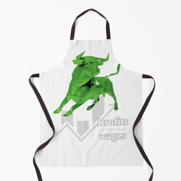 Item preview, Profits and Wages Trading Bull And White Chart designed and sold by SrSCreative.