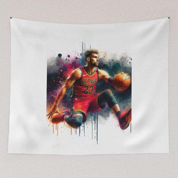 Item preview, watercolor basketball player designed and sold by paulrommer.