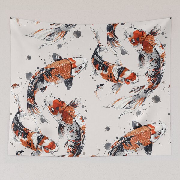 Item preview, Artistic Koi Fish Design, Elegant Koi Design designed and sold by FinFriends.