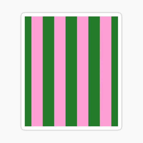 Aperçu de l'œuvre Rayures roses et vertes créée et vendue par OneThreeSix.