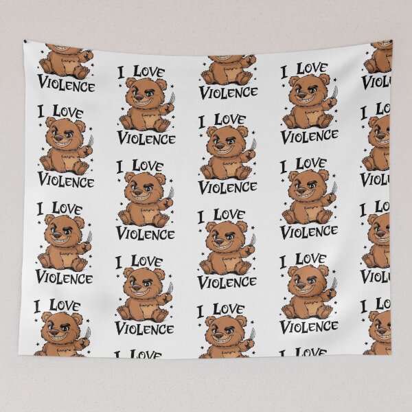 Item preview, I Love Violence Bear designed and sold by Krieghorn.