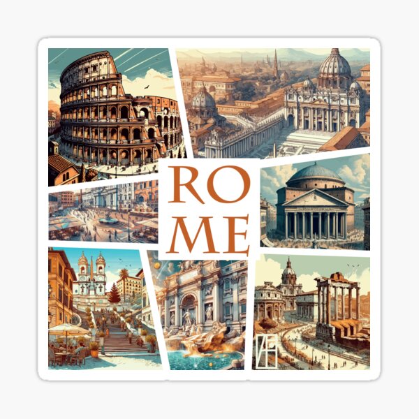 ITALIAN CITY - ROME - TRAVEL -1 Sticker