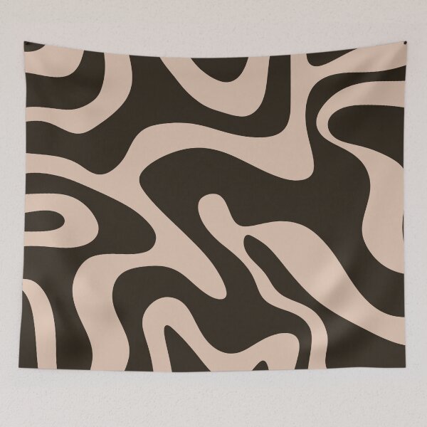 Item preview, Retro Swirl Abstract Pattern (Brown) designed and sold by MaizzArts.