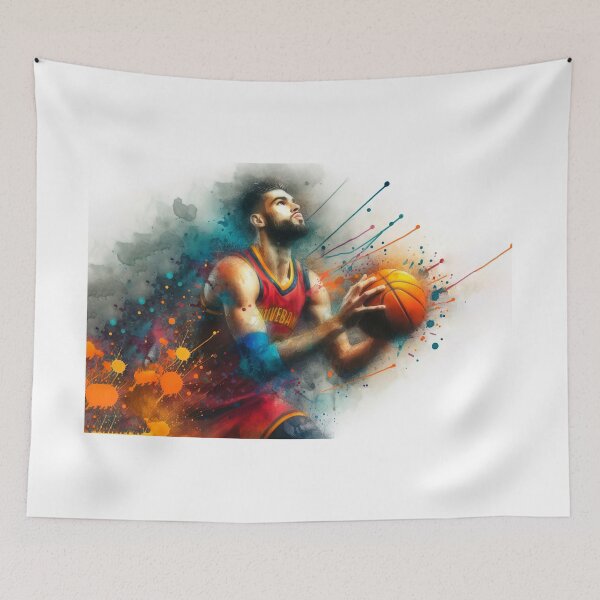 Item preview, watercolor basketball player designed and sold by paulrommer.