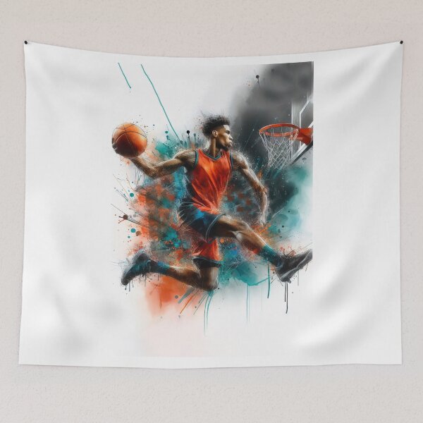 Item preview,  watercolor basketball player designed and sold by paulrommer.