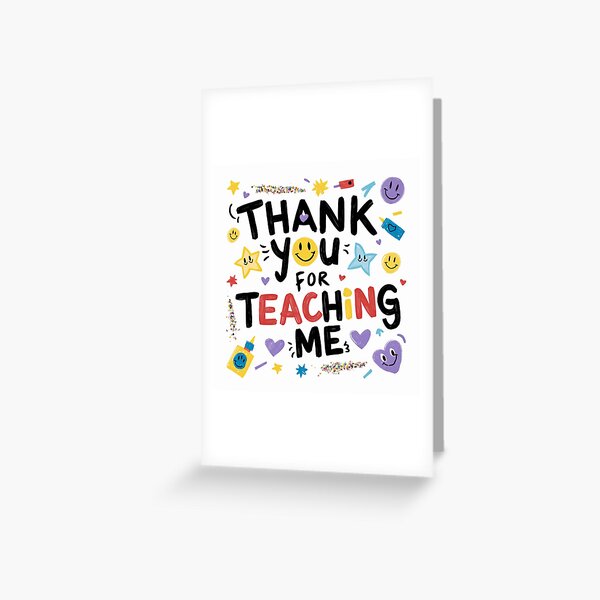 Item preview, Teacher Gift - Thank You for teaching me  designed and sold by Selcouth Illustriqué.