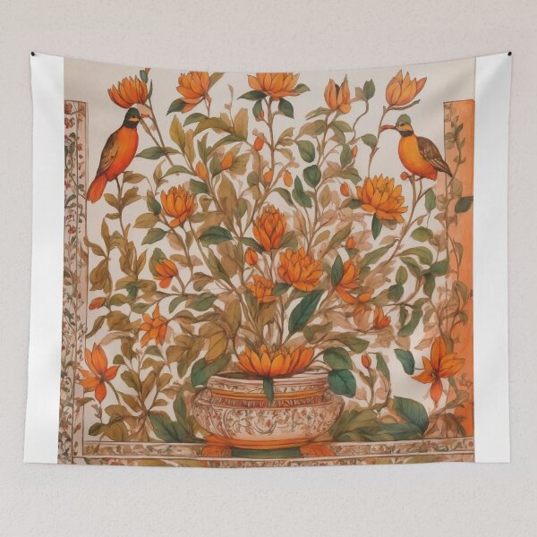 Item preview, Maithili Painting, Flora Art, Indian Art designed and sold by MissChandaa.