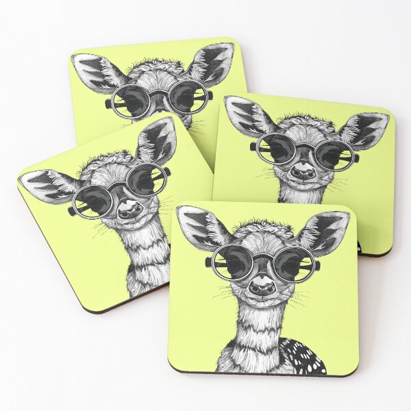 Item preview, Spectacled Sweetness - Fashionable Deer Illustration designed and sold by ElegantQuirk.