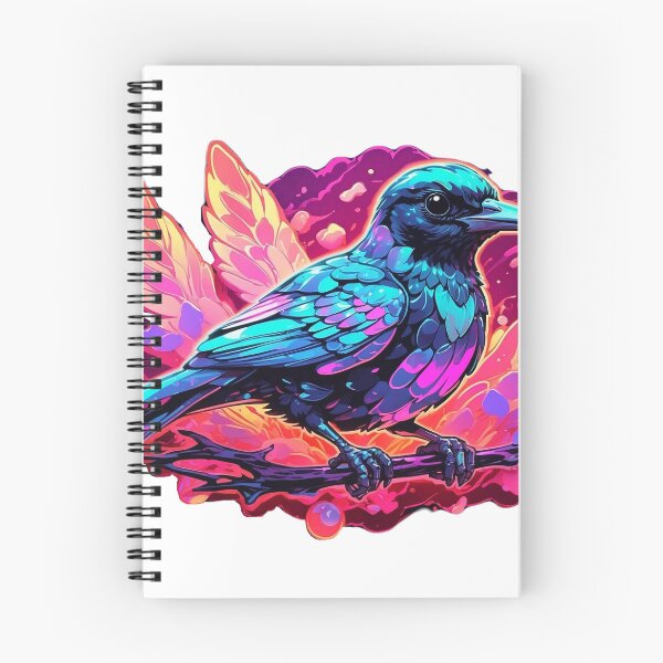 Item preview, Crow tui bird on branch designed and sold by LevCreates.
