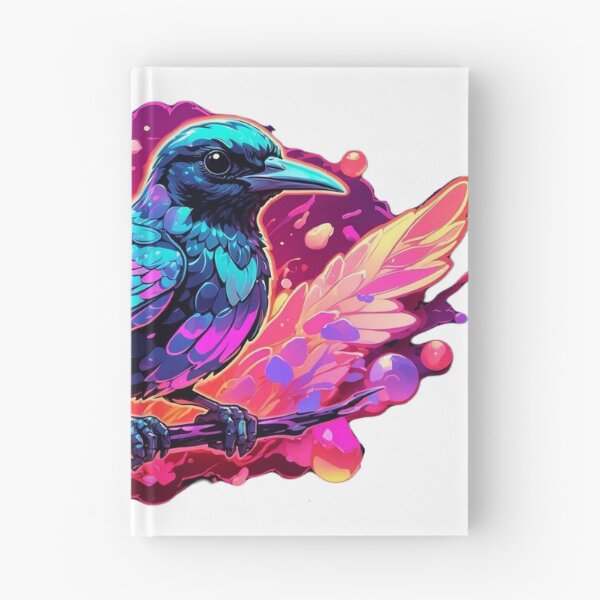 Item preview, Crow tui bird on branch designed and sold by LevCreates.