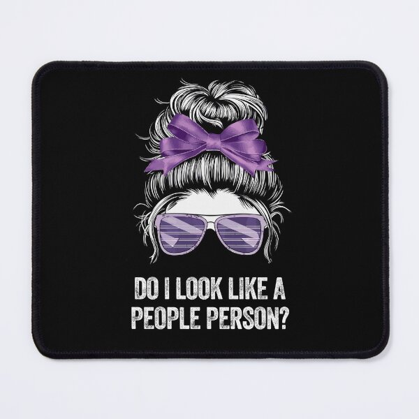 Item preview, People person hairbun introverted reserved aloof loner antisocial designed and sold by w1ckerman.