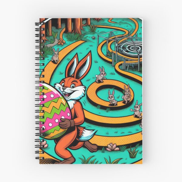 Item preview, fox stole easter egg from rabbits Easter Funny animals designed and sold by Expressions-Sel.