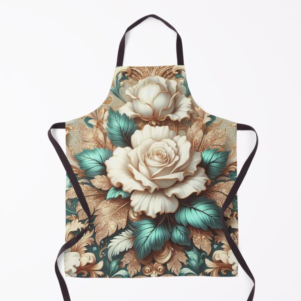 Item preview, Glitter Gold, Matte Turquoise & White Baroque designed and sold by DesignsByPrnces.
