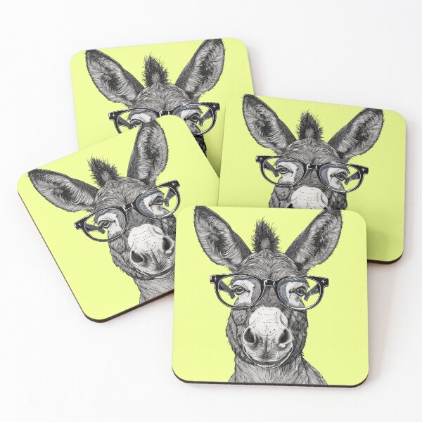 Item preview, Sage Stare - Scholarly Donkey Illustration designed and sold by ElegantQuirk.