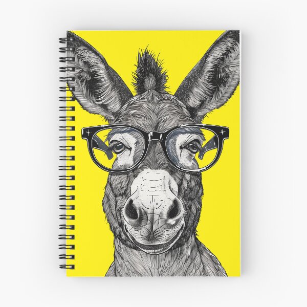 Item preview, Sage Stare - Scholarly Donkey Illustration designed and sold by ElegantQuirk.