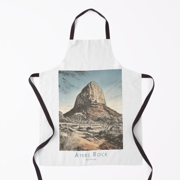 Artikelvorschau, Vintage Reiseplakat - Ayers Rock Uluru Australien, Retro Minimal Design entworfen und verkauft von pod24.