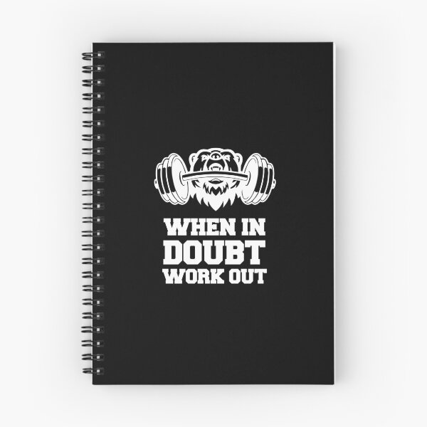 Item preview, When in Doubt Work Out pumping iron gym rat squat bench press designed and sold by w1ckerman.