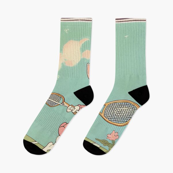 Item preview, Beautiful White Brown Rabbit Playing Tennis designed and sold by wigobun.