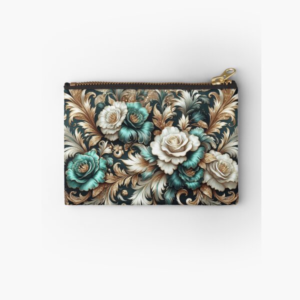 Item preview, Glitter Gold, Matte Dark Turquoise & White Baroque designed and sold by DesignsByPrnces.