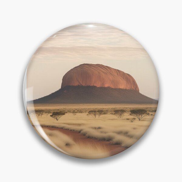 Artikelvorschau, Vintage Reiseplakat von Ayers Rock, Uluru – Retro Minimal Design für Natur- und Reiseliebhaber entworfen und verkauft von pod24.