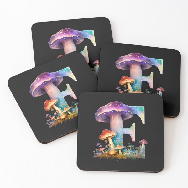 Item preview, Letter E Orange Mushrooms alphabet personal name Goblin fairytale aesthetic designed and sold by Fantasy Cache.