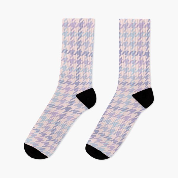 Item preview, Beautiful and Elegant Houndstooth Print Pattern Seamless Design in Pink, Lilac or purple, blue Beige colors designed and sold by RSDigitalPrintDesign.