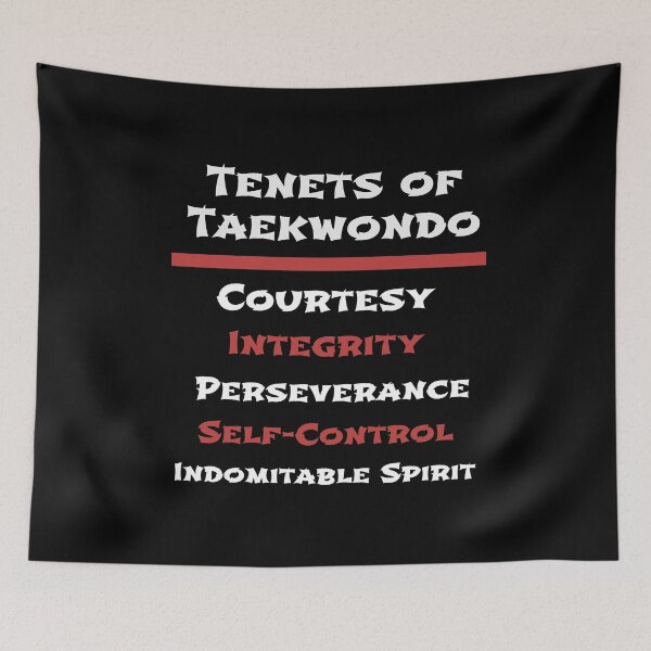 Item preview, Five tenets of Taekwondo designed and sold by Aura Artistic.