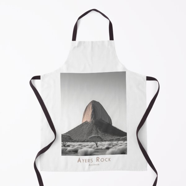 Artikelvorschau, Vintage Ayers Rock, Uluru, Australien, Reiseplakat – Minimalistisches Retro Design entworfen und verkauft von pod24.