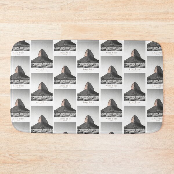 Item preview, Vintage Ayers Rock, Uluru, Australia, cartel de viaje - Diseño retro minimalista designed and sold by pod24.