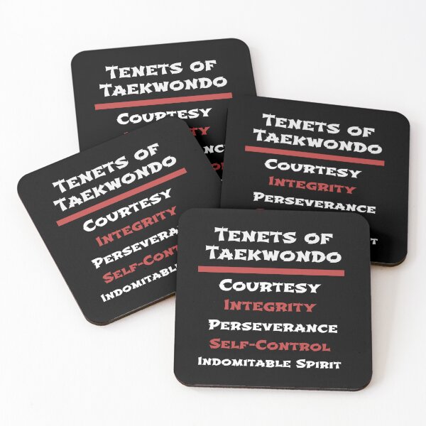 Item preview, Five tenets of Taekwondo designed and sold by Aura Artistic.