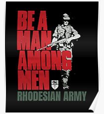 Vintage Rhodesian Army Recruiting Poster Poster