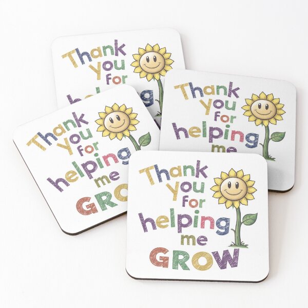 Item preview, Teacher Gift - Thank you for helping me grow designed and sold by Selcouth Illustriqué.