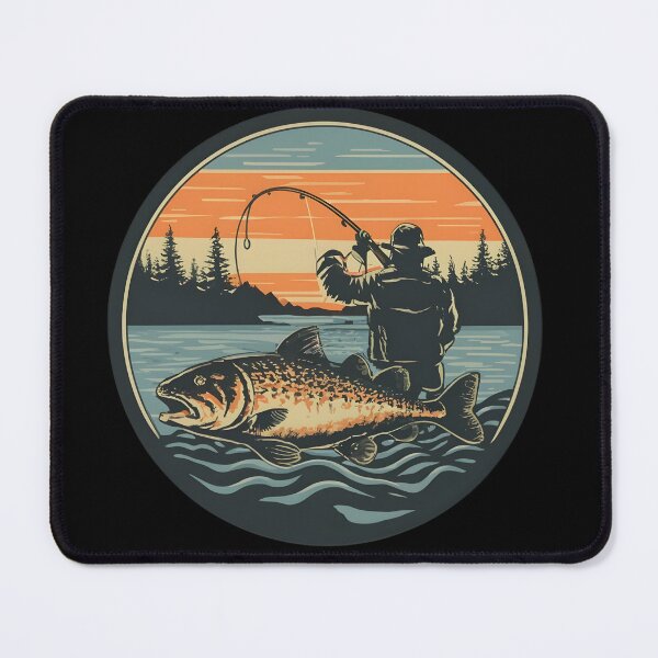 Item preview, Retro Vintage Fly Fishing designed and sold by GroovyFusion.
