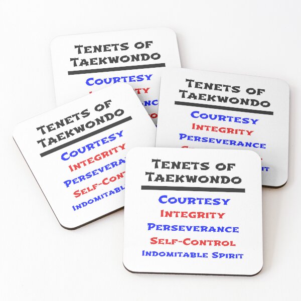 Item preview, Five tenets of Taekwondo designed and sold by Aura Artistic.