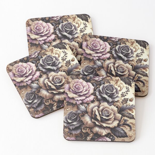 Artikelvorschau, Glitzer Gold & Matt Lila Barock entworfen und verkauft von DesignsByPrnces.