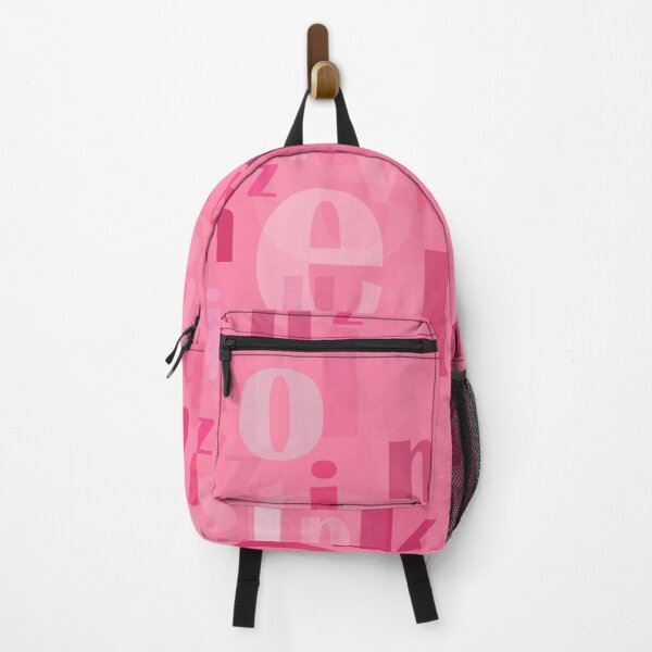Item preview, Pink alphabet abstract letters spread across pattern background designed and sold by SpinklyCreations.