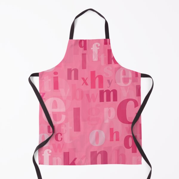Item preview, Pink alphabet abstract letters spread across pattern background designed and sold by SpinklyCreations.