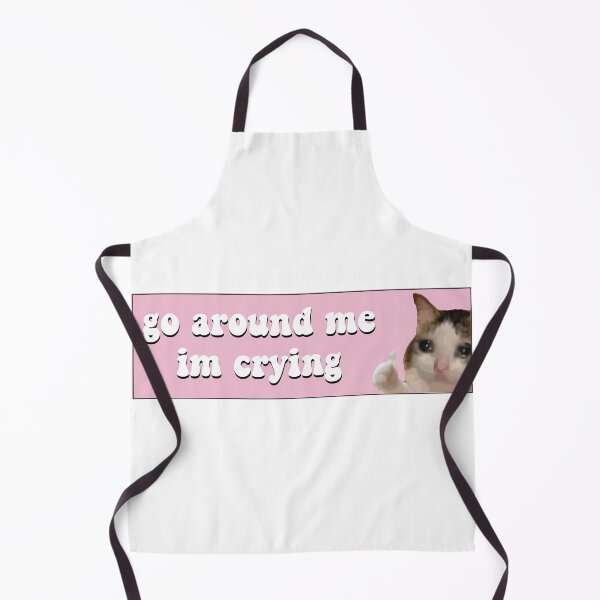 Item preview, Go Around Me I'm Crying Funny Meme Cat Bumper designed and sold by fanky-bumper.