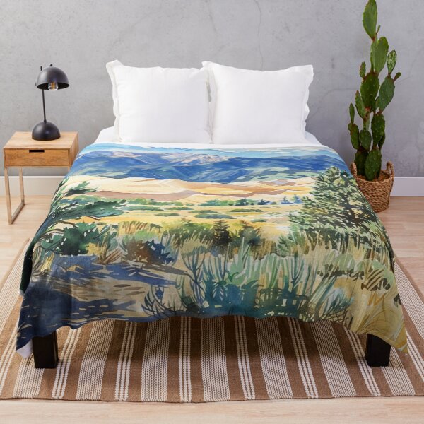 Artikelvorschau, Ein Aquarelldesign des Great Sand Dunes National Park – Colorado – USA entworfen und verkauft von Sketch-Shack.