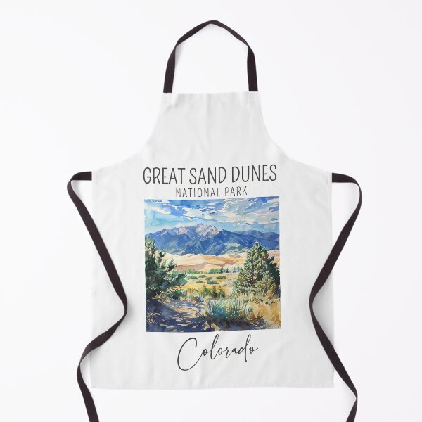 Item preview, A Watercolor Design of the Great Sand Dunes National Park - Colorado - US designed and sold by Sketch-Shack.