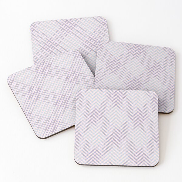 Item preview, Beautiful and Elegant Houndstooth Print Pattern Seamless Design in Pink, Lilac or purple, blue Beige colors designed and sold by RSDigitalPrintDesign.