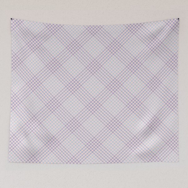 Item preview, Beautiful and Elegant Houndstooth Print Pattern Seamless Design in Pink, Lilac or purple, blue Beige colors designed and sold by RSDigitalPrintDesign.