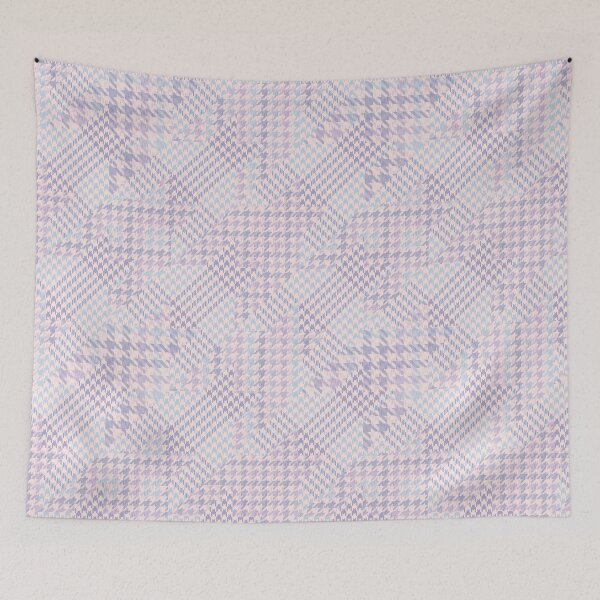 Item preview, Beautiful and Elegant Houndstooth Print Pattern Seamless Design in Pink, Lilac or purple, blue Beige colors designed and sold by RSDigitalPrintDesign.